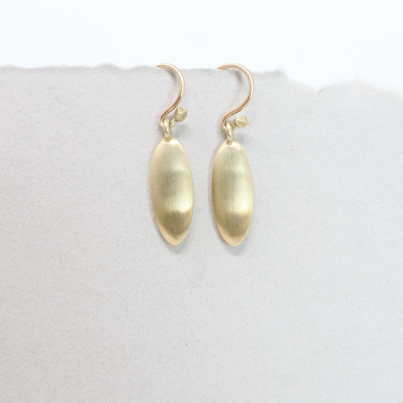 slim ovu elongated oval earring dan-yell at salt hill jewelry downtown Fargo