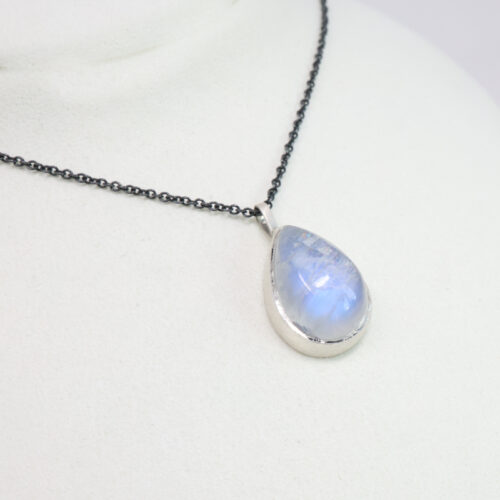 Karin Jacobson large moonstone pendant necklace
