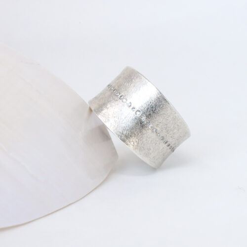 Todd Reed tapered diamond ring, 1silver, Todd Reed Jewelry