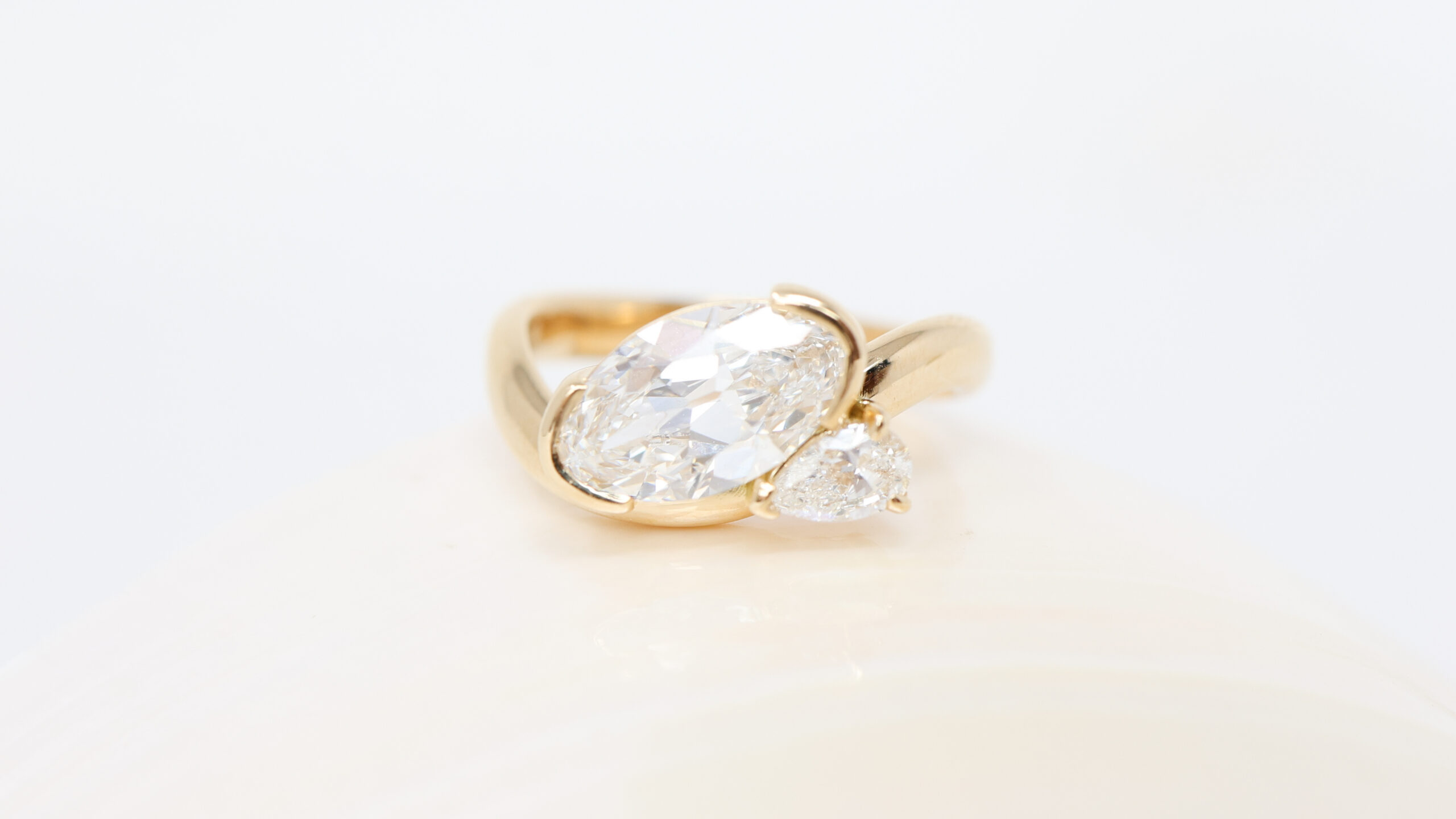 SaltHillCustom-1 wave engagement ring, marquise, pear, asymmetric moval