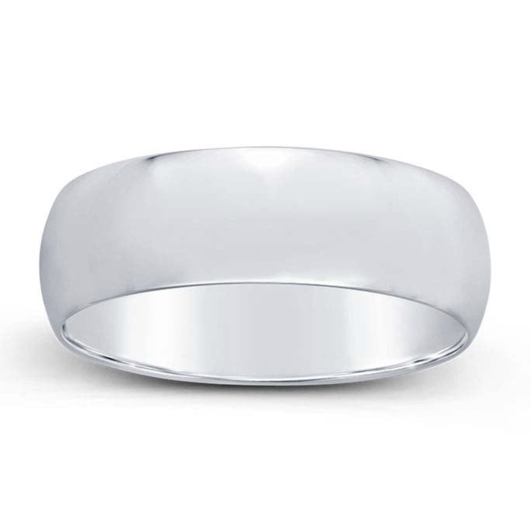 platinum comfort rounded band, lightweight
